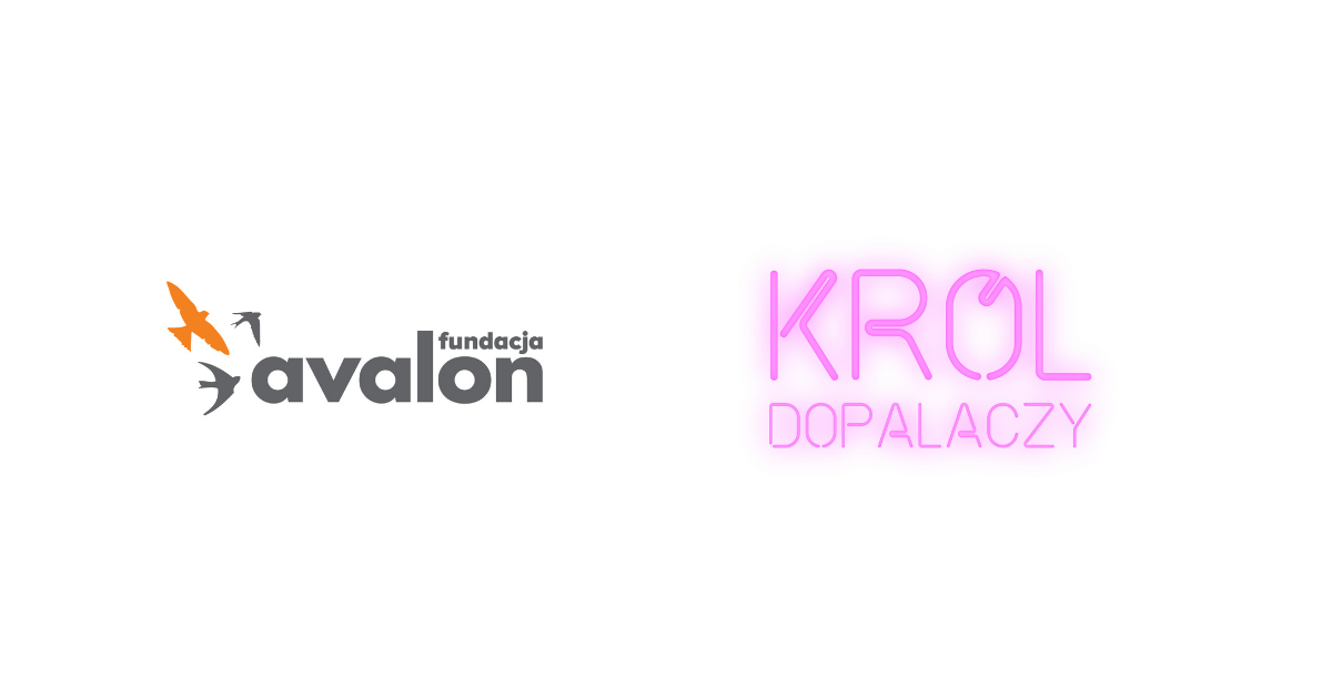 Logotyp Fundacji Avalon i Króla Dopalaczy